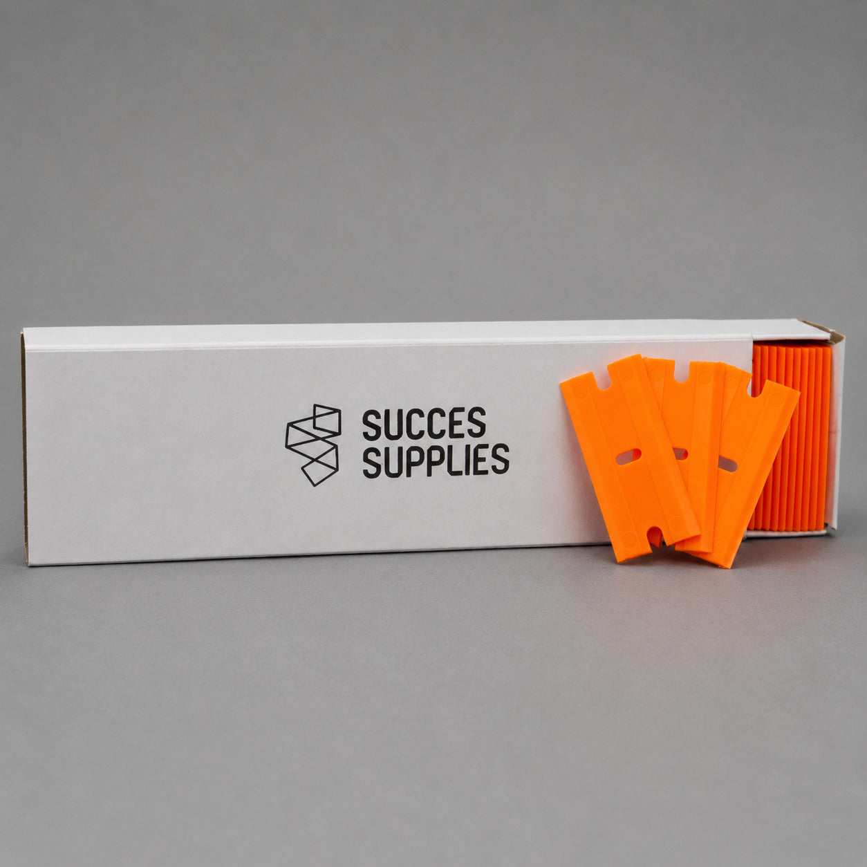 Dubbelzijdige Plastic Razor Blades Oranje 100-stuks