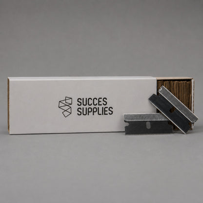 Zwarte Razor Blades Carbonstaal 100-stuks